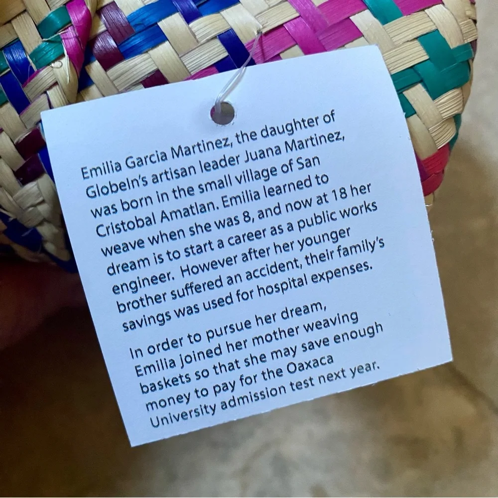 🆕 Handmade Lidded Mini Palm Leaf Basket